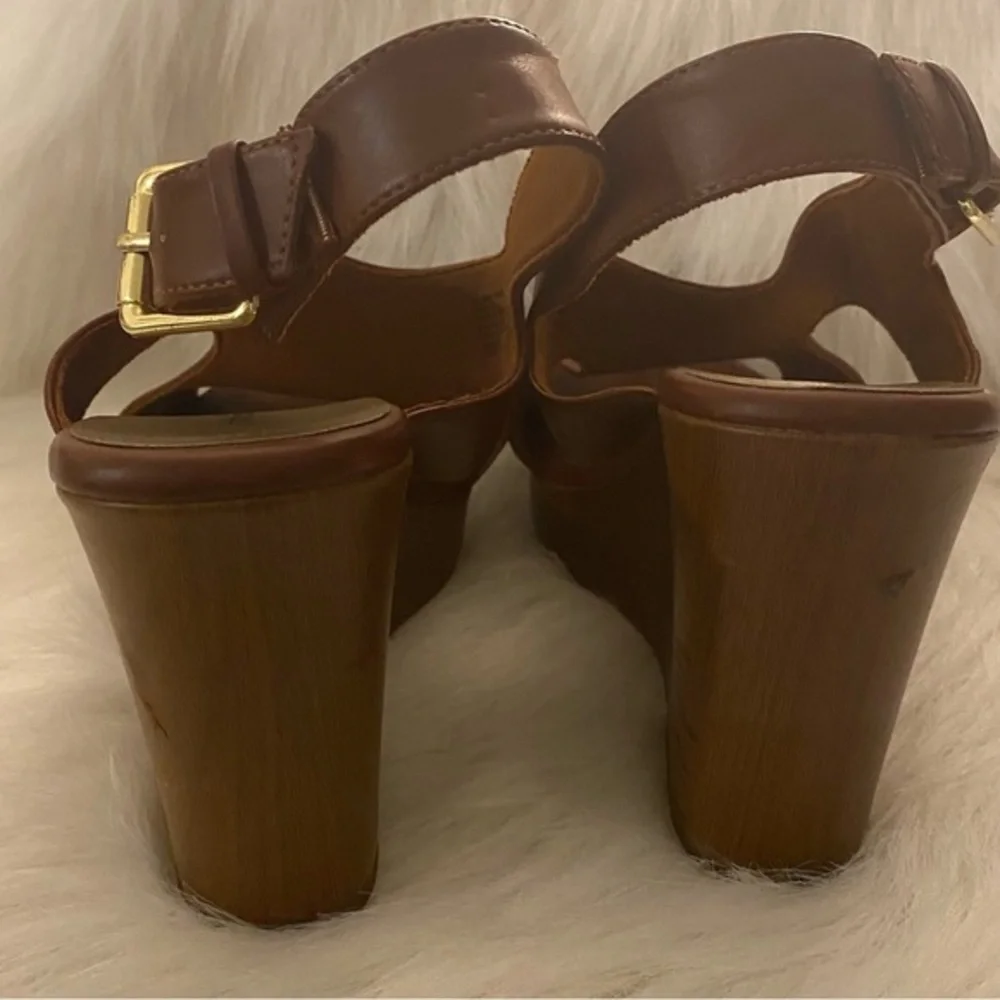 American Eagle Shoes Women’s‎ Size 10 4” Heels Brown Sandal’s Wedge’s
